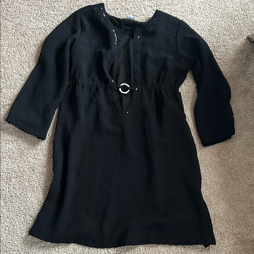Elegant Black Swim Coverup
